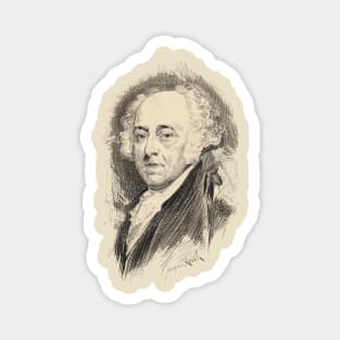 Portrait of John Adams Magnet