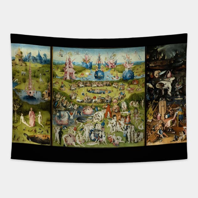 Hieronymus Bosch The Garden Of Earthly Delights Tapestry by fineartgallery