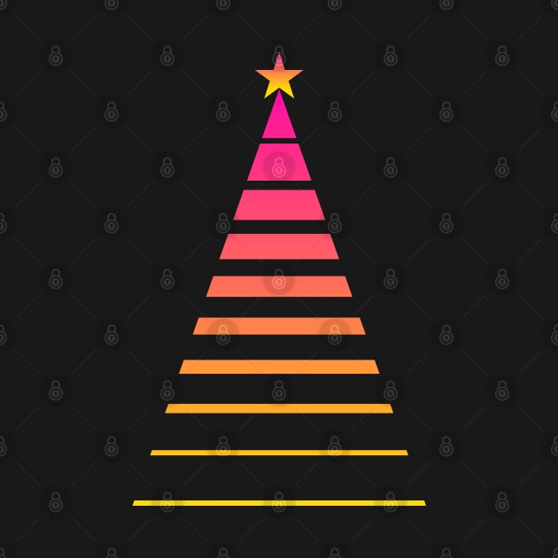 Merry Christmas tree 80s Edit by All About Nerds