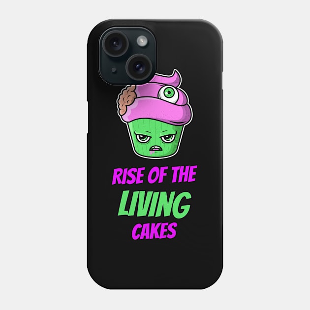 Halloween Cute Cupcake Zombie Phone Case by SpookyHalloween