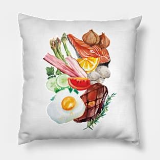 Painted Food Pillow