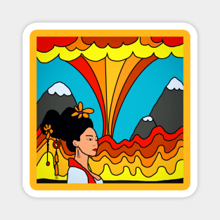 Lady Volcano Magnet