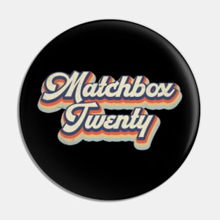 Retro Matchbox Pattern 70s 80s 90s Birthday Classic Style Pin