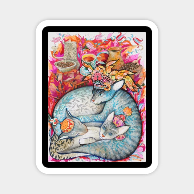 oriental beauties Magnet by CATS ART