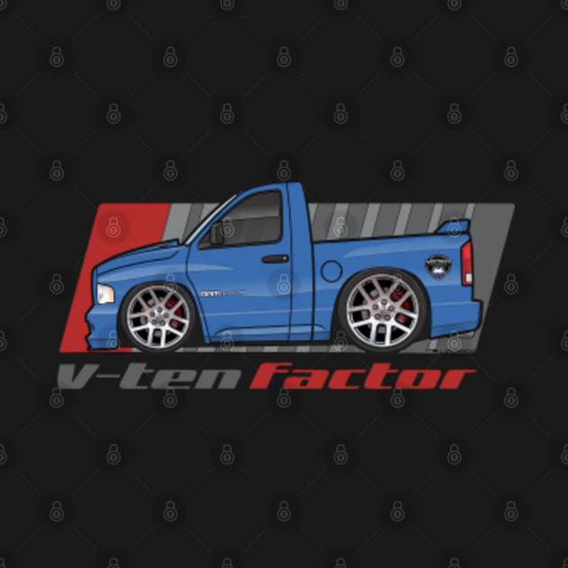 V10 Factor-Blue - Ram Truck - T-Shirt