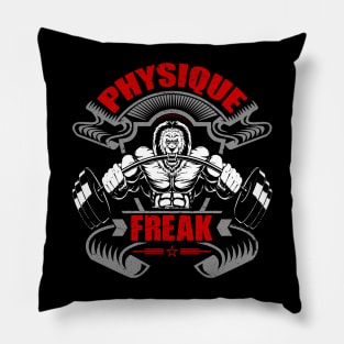 Physique Freak | Motivational & Inspirational | Gift or Present for Gym Lovers Pillow