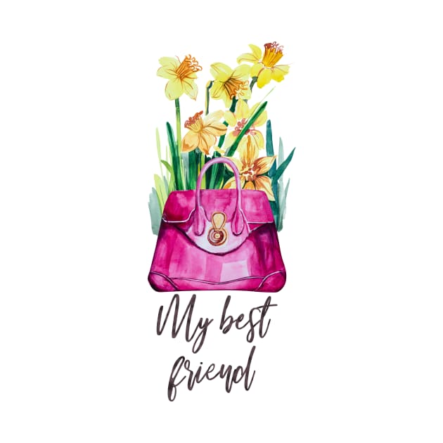 Daffodils and bags are my best friends by IngaDesign