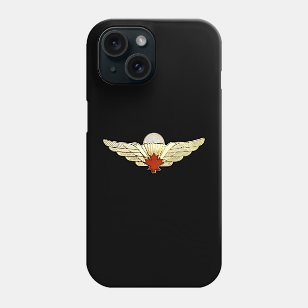 Canadian Jump Wings Phone Case by Desert Owl Designs