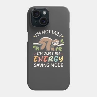 Lazy Sloth Phone Case