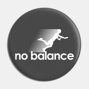 No Balance white logo Pin