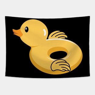 Summer Kawaii Duck Swim Float Tapestry