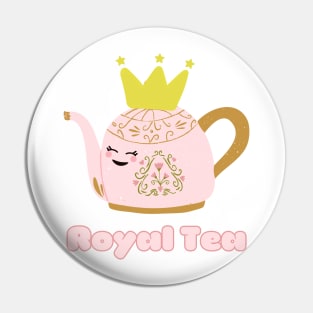 Royal Tea Kawaii Teapot with Crown Pin