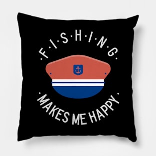 fishing make me happy Pillow