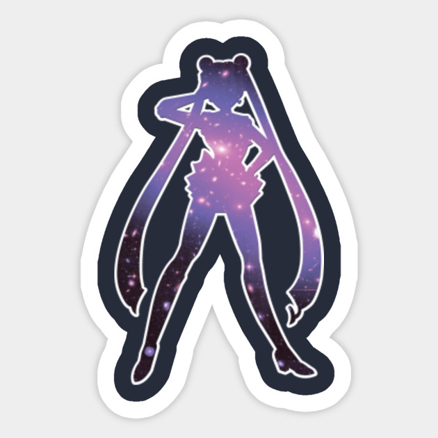 sailor moon galaxy sailor moon sticker teepublic