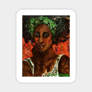 Smoking lady 26 Magnet