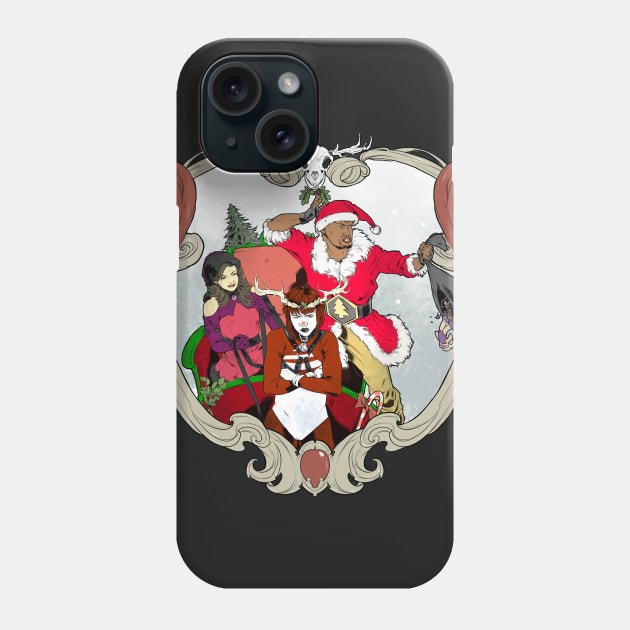 It's a Bad Rock Christmas Phone Case by Adam Blackhat