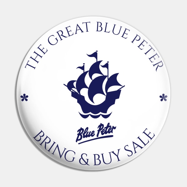 Blue Peter Bring & Buy Sale Pin by sinewave_labs