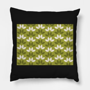 Amelia Green Leaves Pillow