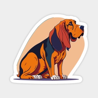 Bloodhound Portrait Magnet