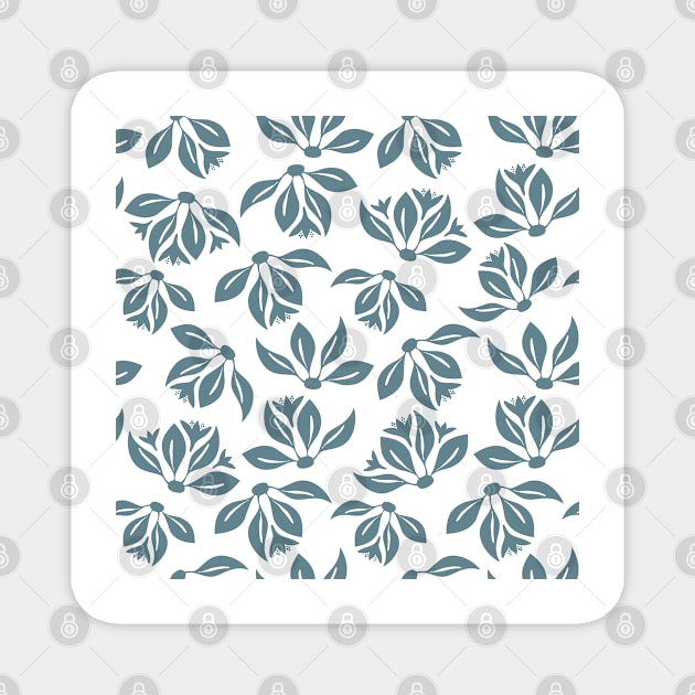 Seamless pattern with leaves in vintage style. Seamless pattern for your design wallpapers Magnet by AnaMOMarques