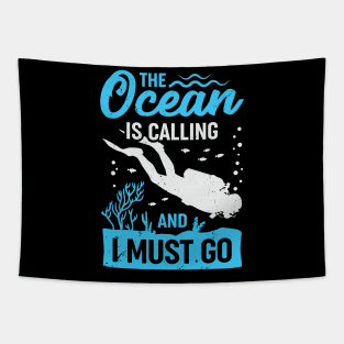 The Ocean Is Calling And I Must Go Tapestry