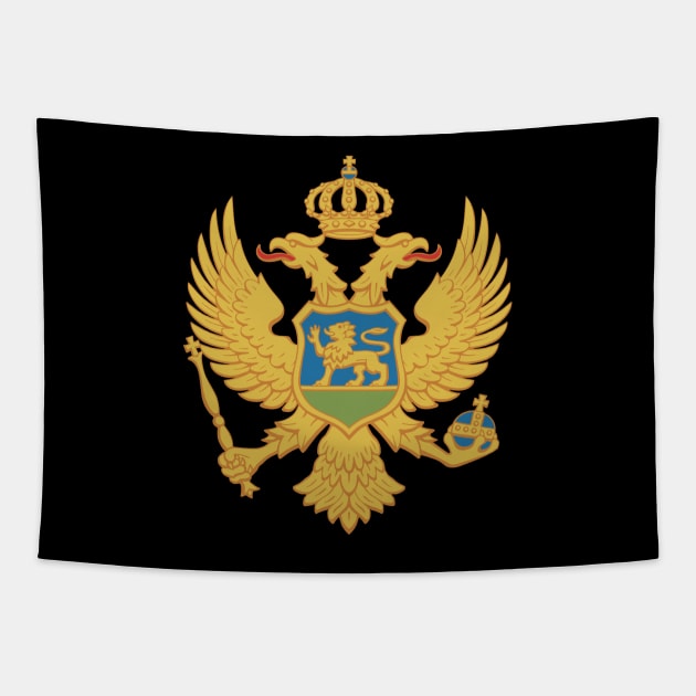 Coat of arms of Montenegro Tapestry by Wickedcartoons