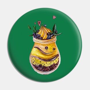 berry smoothie colorful hand drawn Pin