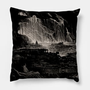 Destruction of Sodom and Gomorrah Pillow