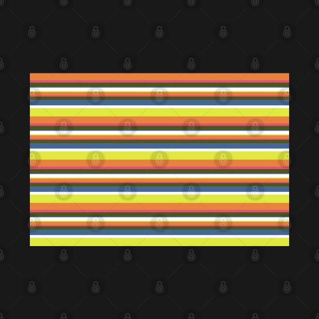 70s Vintage Color Stripes by ellenhenryart