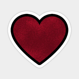 Big red shaded heart Magnet