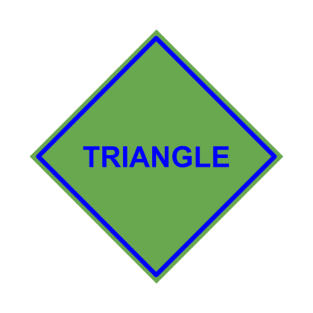 Green Blue Triangle T-Shirt