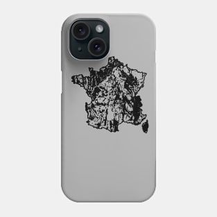 Rock Climbing France Rock Climber Map Art Phone Case