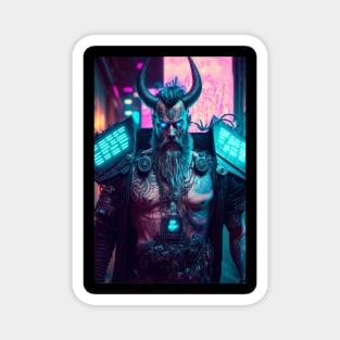 Viking Cyberpunk Magnet