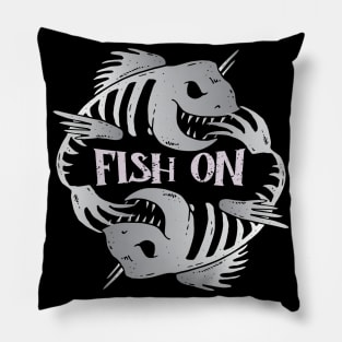 Fish On!- Fish Bones Pillow