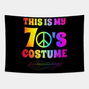 Groovy Dulcimerist This Is My 70s Costume Halloween Party Retro Vintage Tapestry