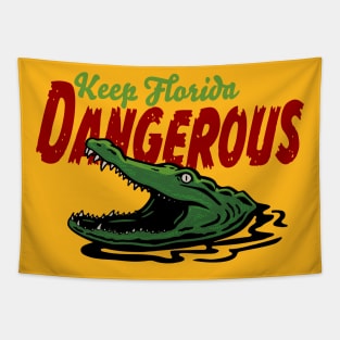 Keep Florida Dangerous - Alligator Tapestry