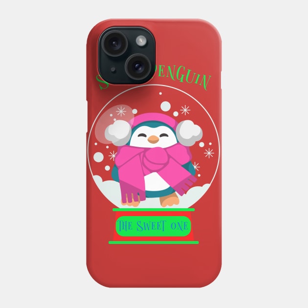 Matching Christmas Family, Sister Penguin Phone Case by Feminist Foodie