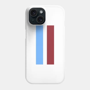 Crystal Palace Retro 1972 White Blue & Claret Striped Phone Case