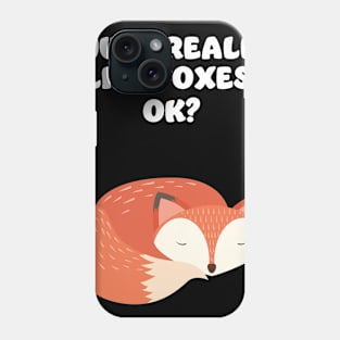 Fox Foxes Sleep Sleeping Watercolor Polygon Idea Phone Case