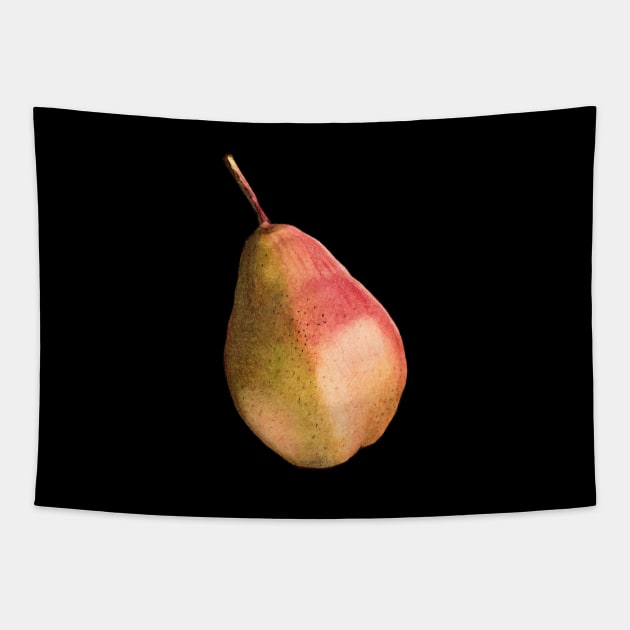 Watercolor Pear Tapestry by AquarellChill