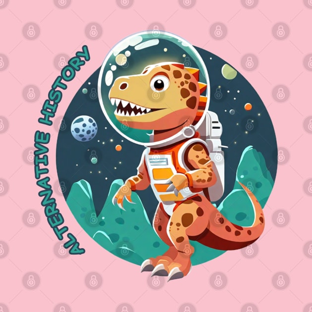 dinosaur astronaut by Rashcek