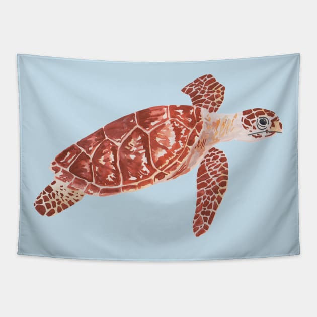 Sea Turtle Tapestry by Das Brooklyn