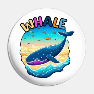 Animal Alphabet - W for Whale Pin