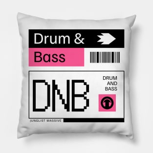 DRUM AND BASS  - DNB Ticket Steez (black/pink) Pillow