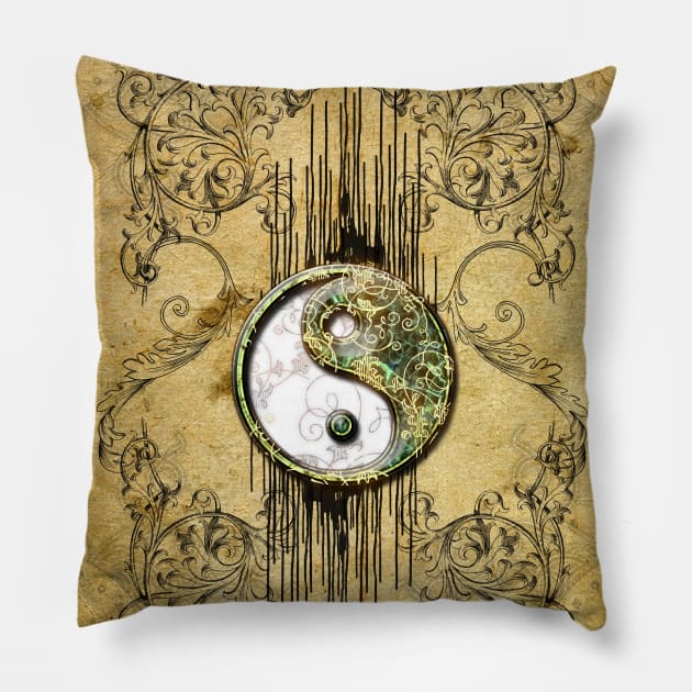 The sign ying and yang Pillow by Nicky2342