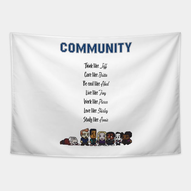 To be like Community · TV show Tapestry by Uwaki