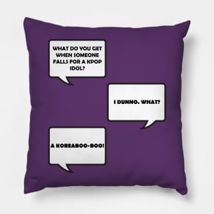 Koreaboo-boo Text Pillow