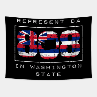 Rep Da 808 in Washington State by Hawaii Nei All Day Tapestry