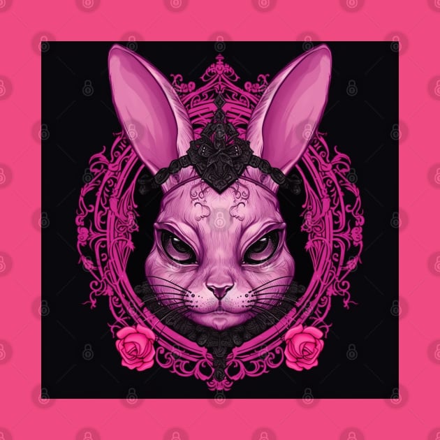 Evil Pink Bunny by Enchanted Reverie