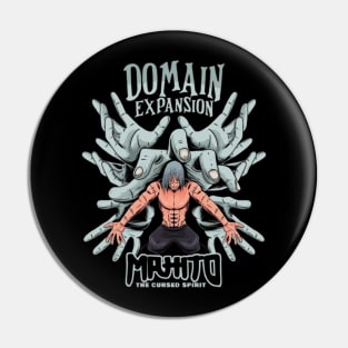 Mahito Domain Expansion  Fanart Tshirt Pin